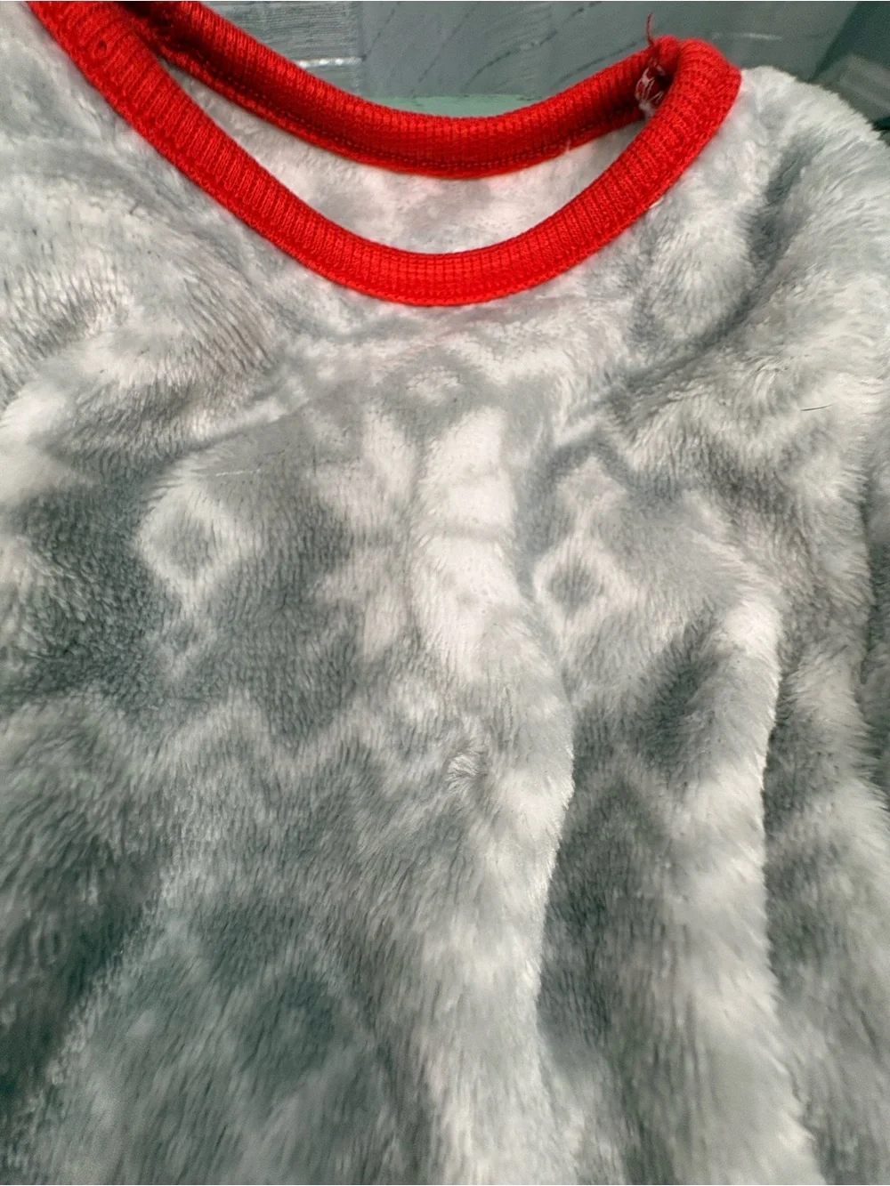 Small Dog Christmas Pajamas Gray Snowflake Fleece One Piece Holiday XS S Pet